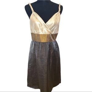 Adrianna Papell Formal V-Neck A-Line Dress Size10